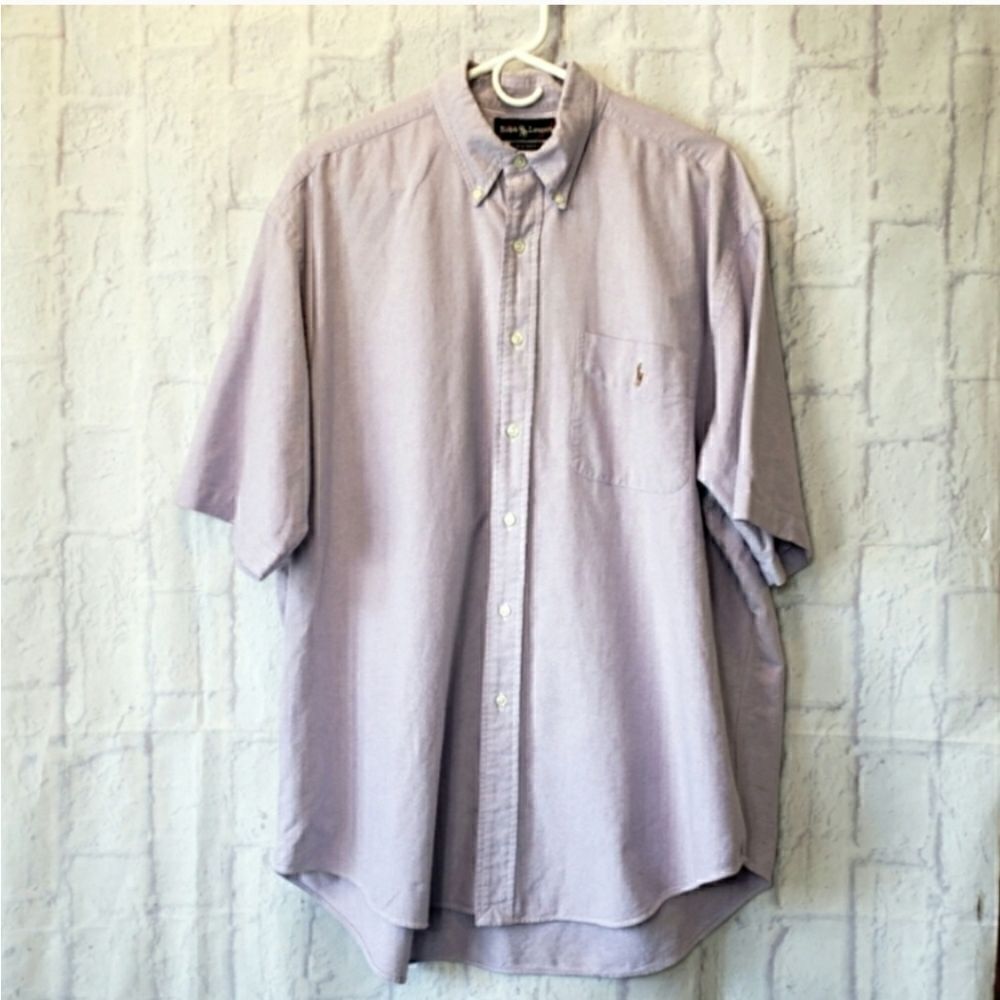 RALPH LAUREN Oversized BIG SHIRT Cotton Button-down Shirt Large